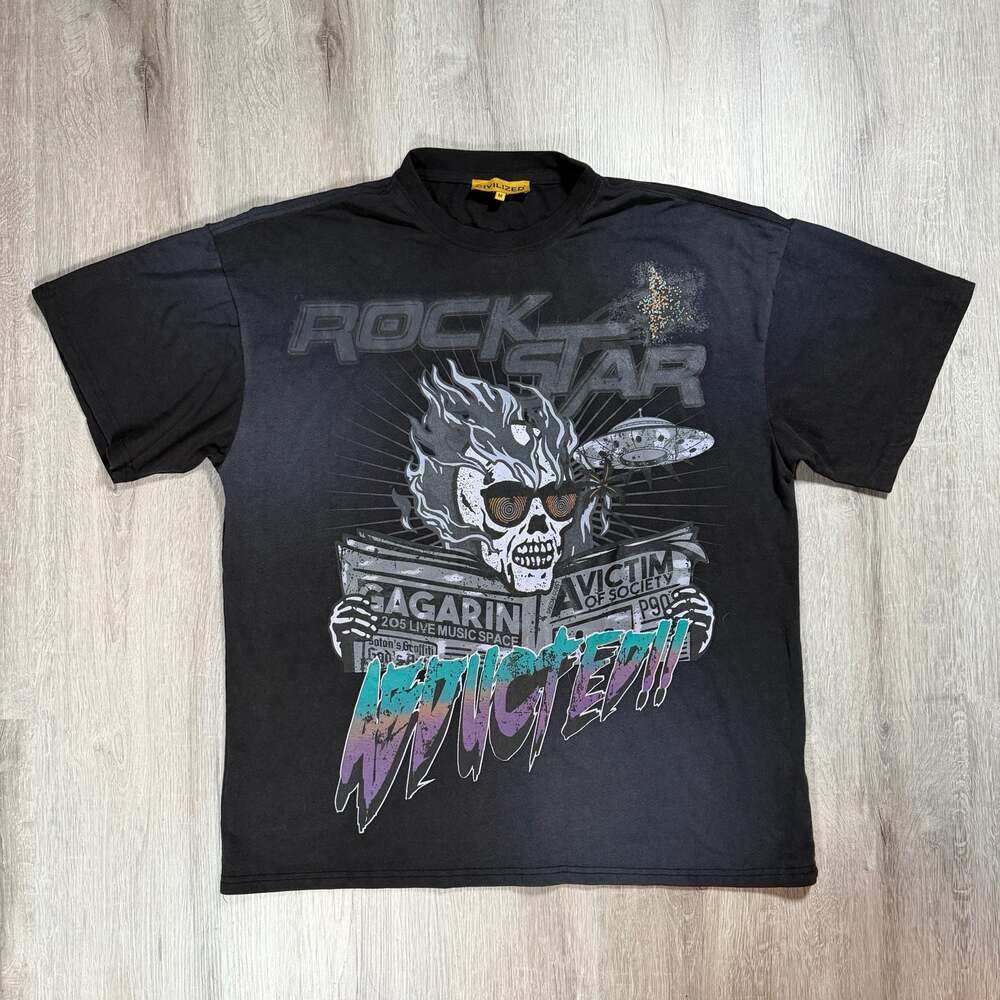 Civilized Rockstar Abducted Graphic Oversized T-Shirt